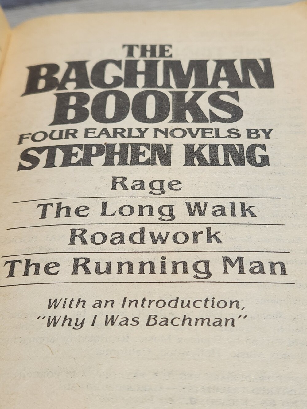 THE BACHMAN BOOKS by Stephen King 1986 Paperback 1st Edition Print Signet Rage - Picture 6 of 7